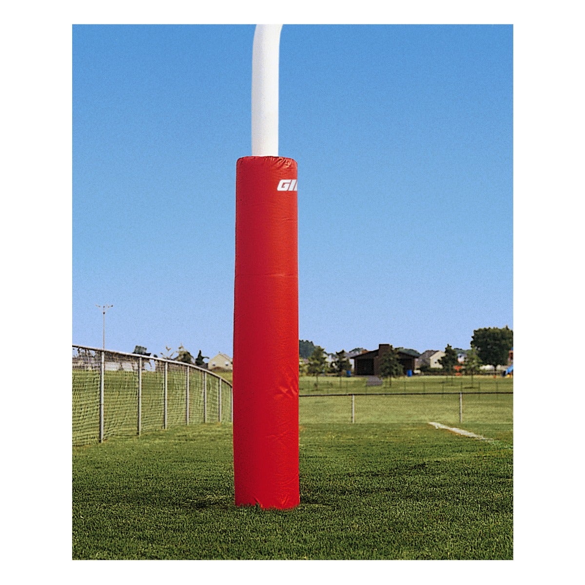 Gill Athletics 6' Tall Post Pads 4.5" - 5.56" diameter, Red, Graphics