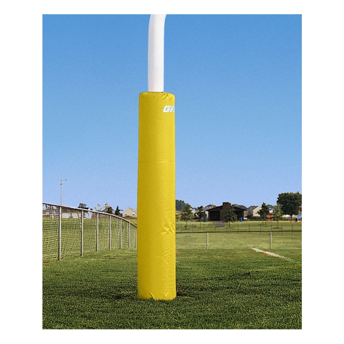 Gill Athletics 6' Tall Post Pads 4.5" - 5.56" diameter, Yellow Gold, Graphics