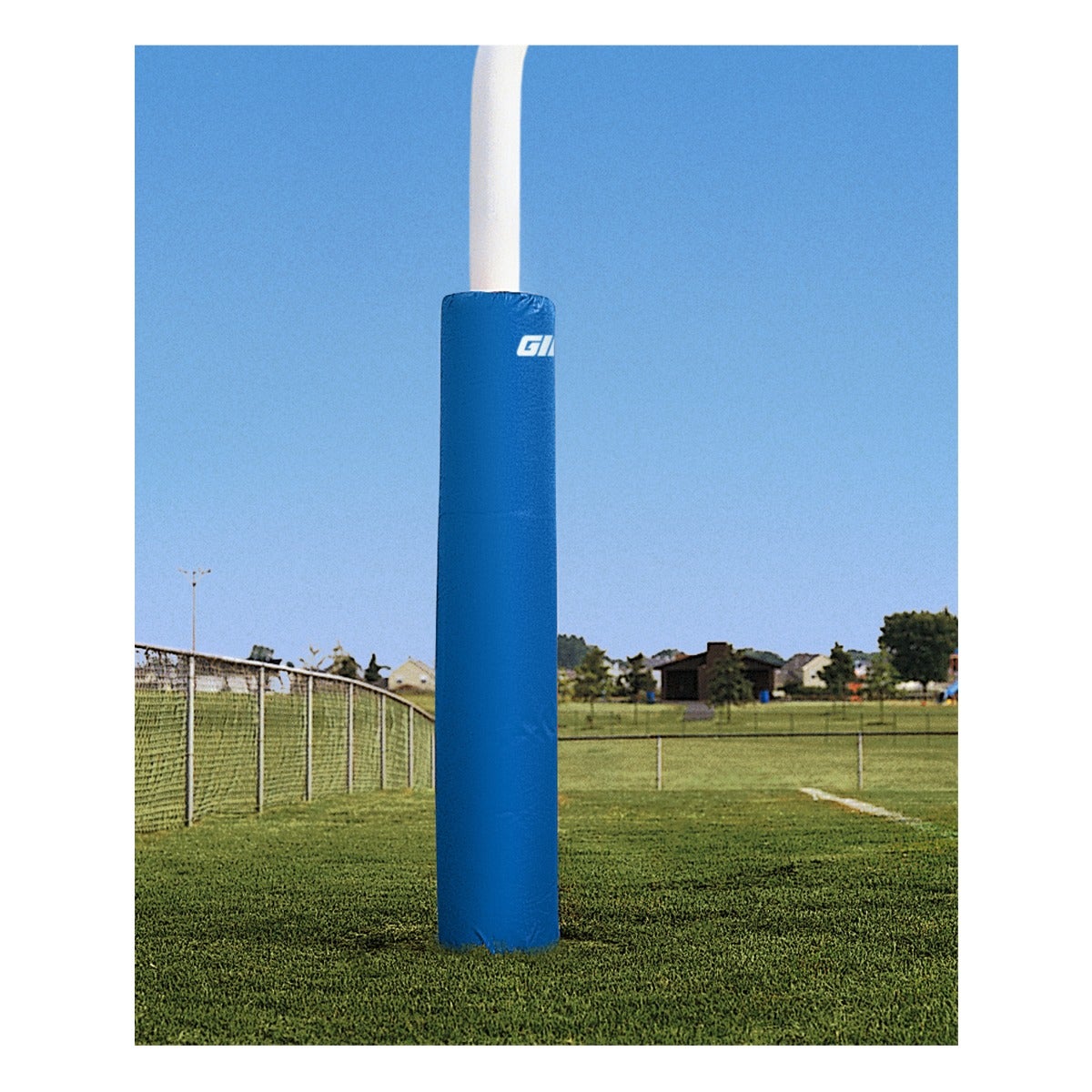 Gill Athletics 6' Tall Post Pads 4.5" - 5.56" diameter, Royal Blue, Graphics