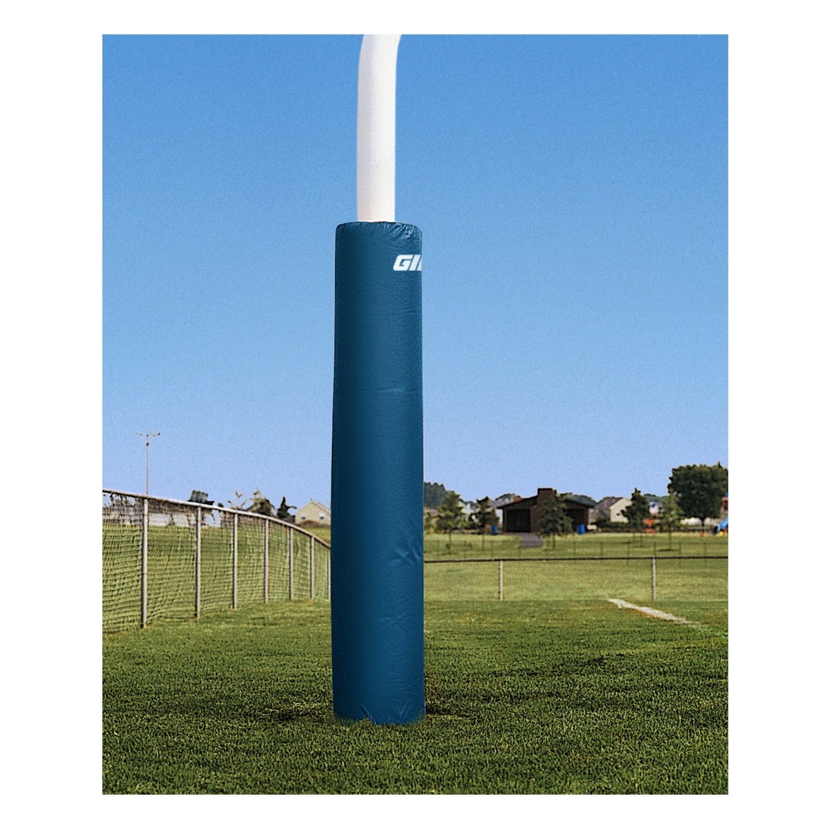 Gill Athletics 6' Tall Post Pads 4.5" - 5.56" diameter, Navy Blue, Graphics