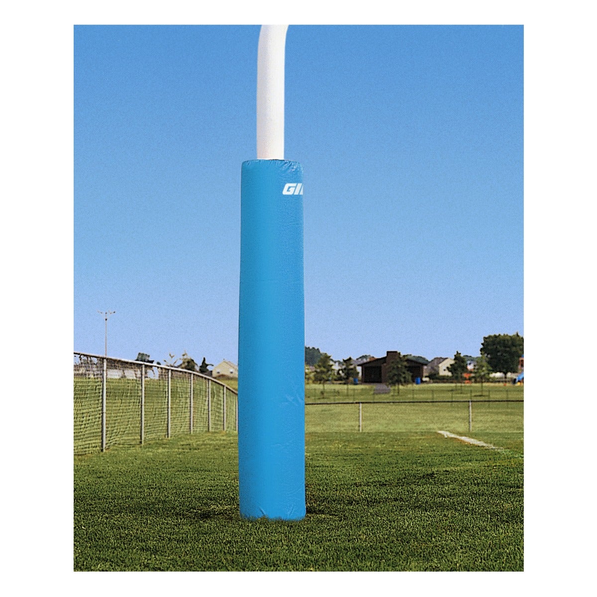 Gill Athletics 6' Tall Post Pads 4.5" - 5.56" diameter, Light Blue, Graphics