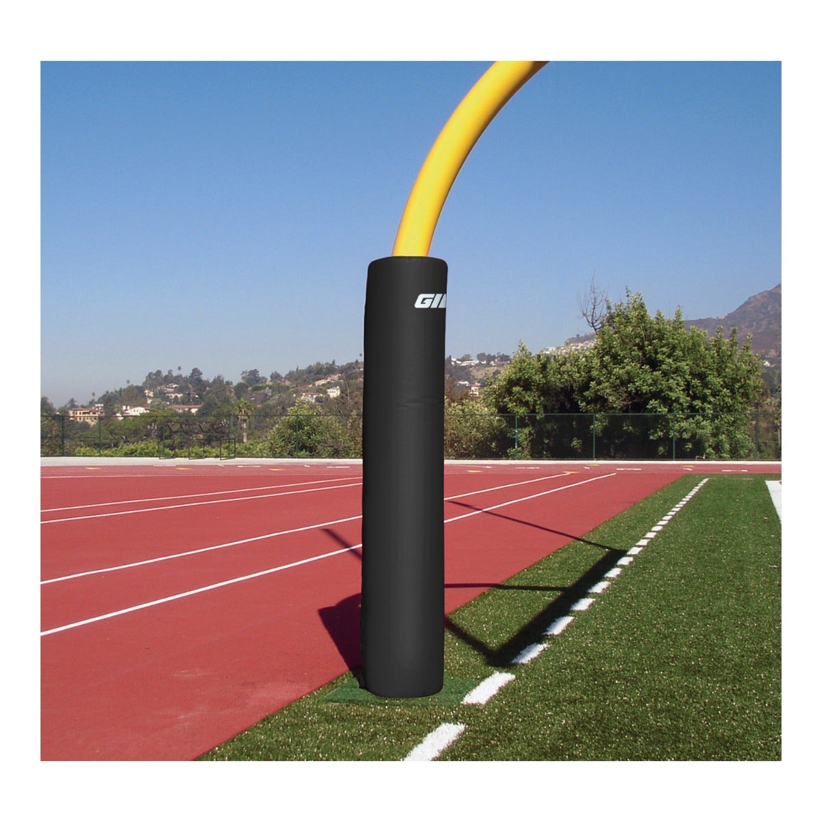 Gill Athletics 6' Tall Post Pads 6 5/8" diameter, Black, No Graphics