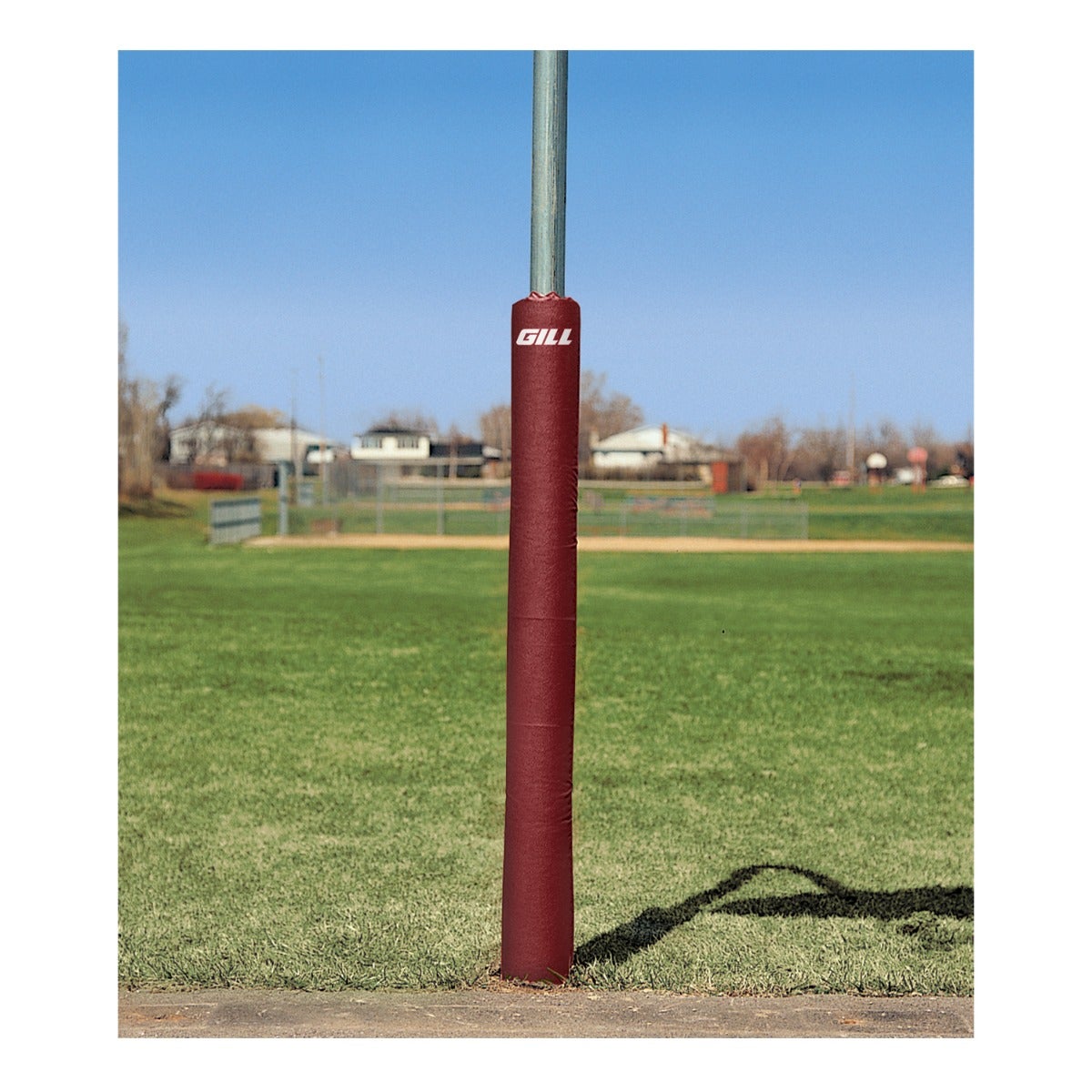Gill Athletics 6' Tall Post Pads 3.5" - 4.5" diameter, Maroon, Graphics