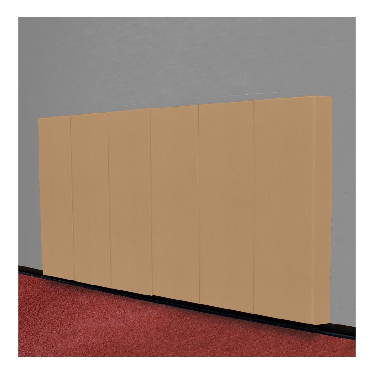 Gill Athletics Sprint Crash Padding 24" x 96" x 6", Tan, No Graphics