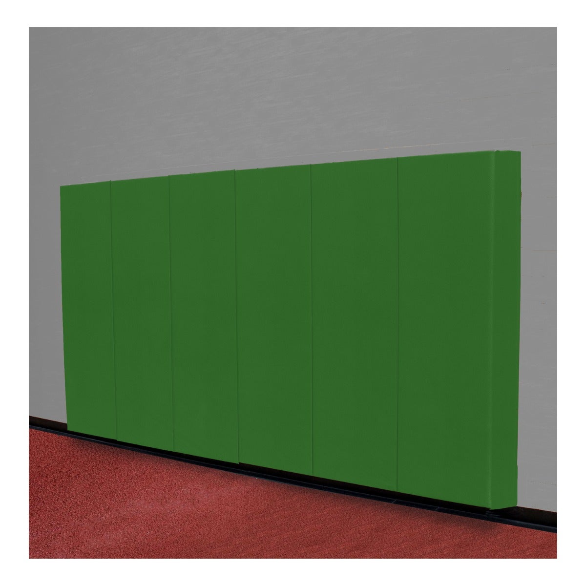 Gill Athletics Sprint Crash Padding 24" x 96" x 6", Kelly Green, No Graphics