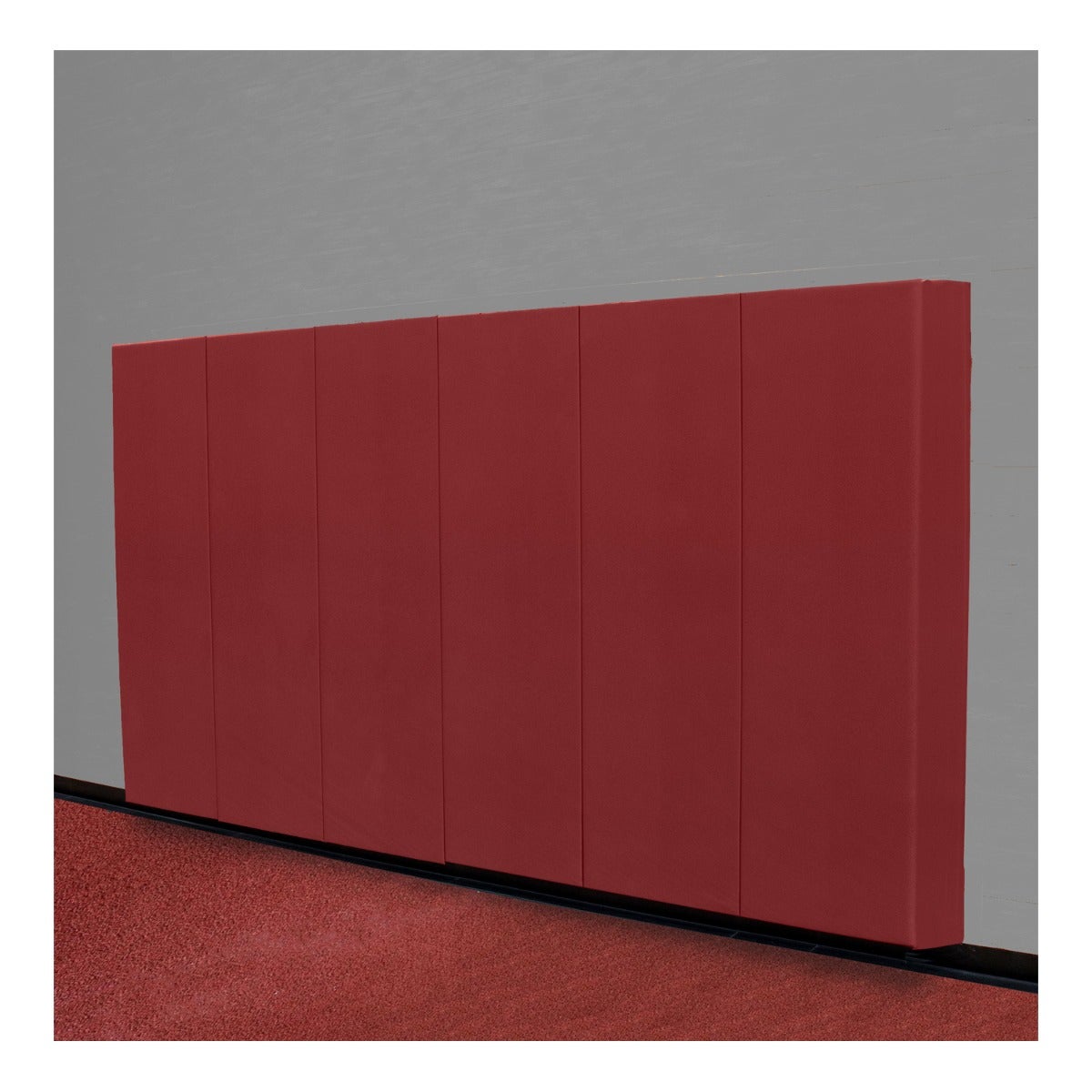 Gill Athletics Sprint Crash Padding 24" x 96" x 6", Maroon, No Graphics