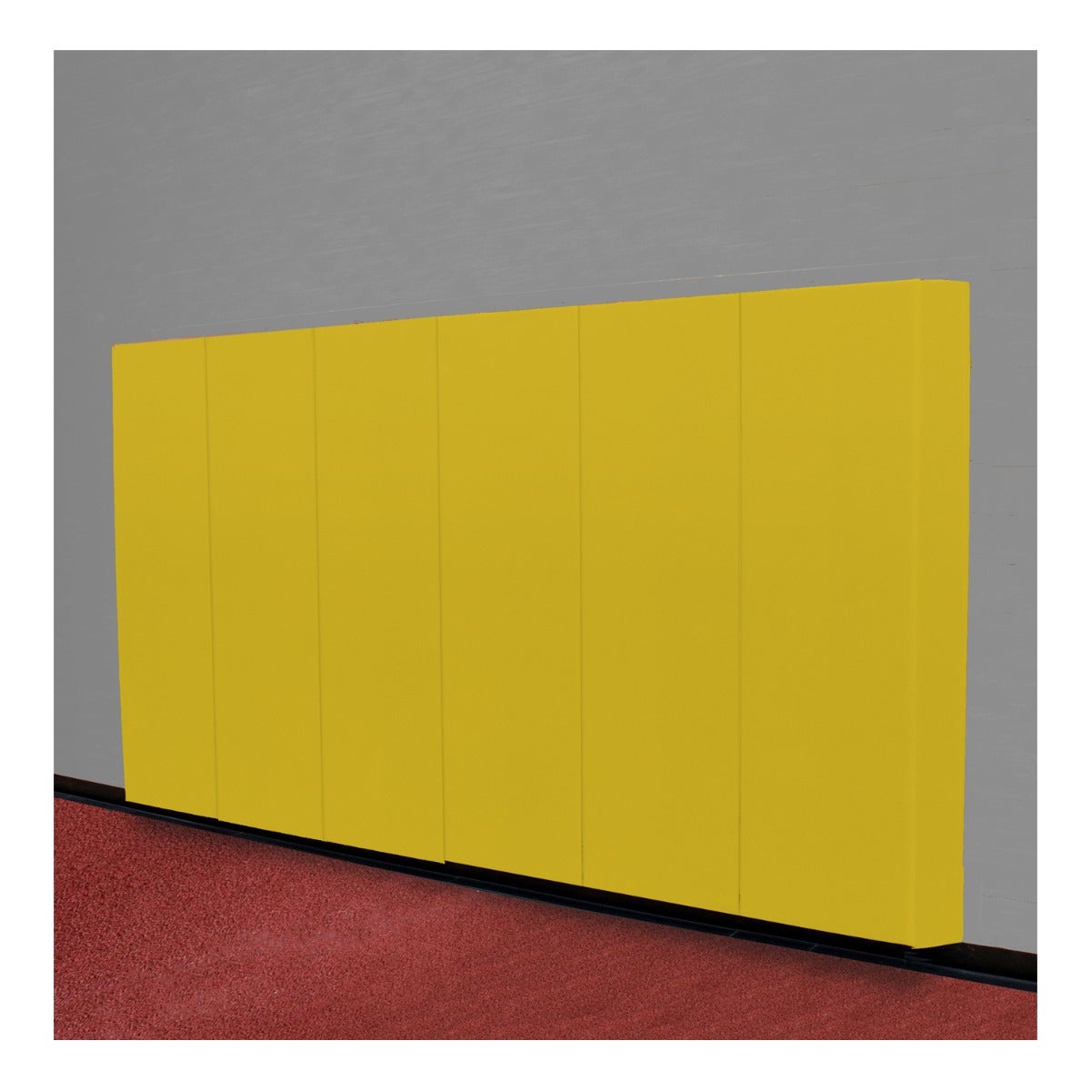 Gill Athletics Sprint Crash Padding 24" x 96" x 6", Yellow Gold, Graphics