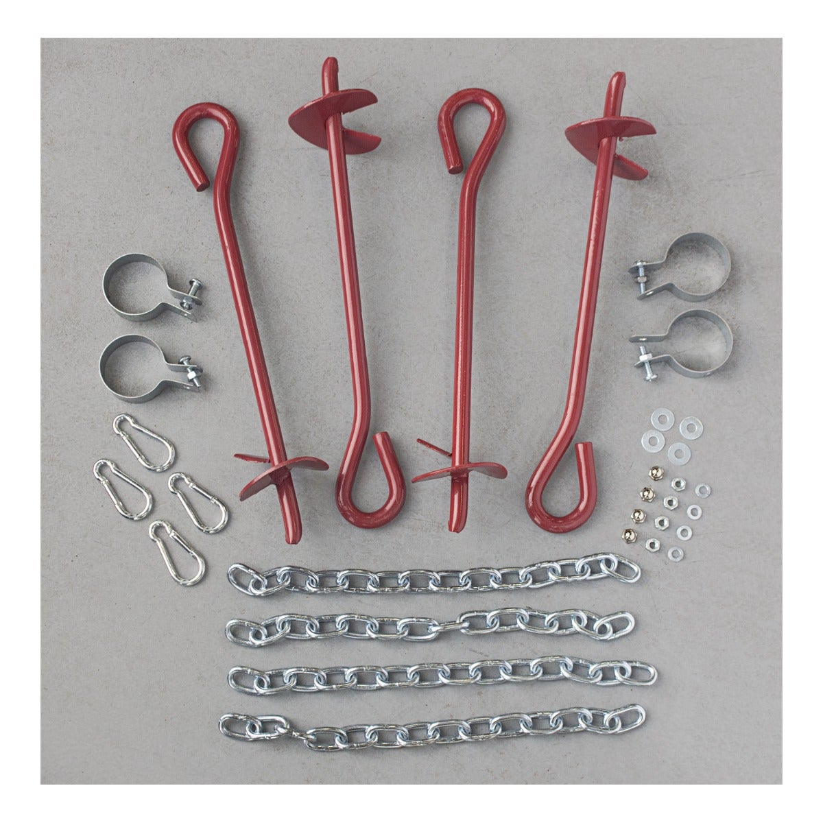 Gill Athletics Auger Anchor Kit Parts layout