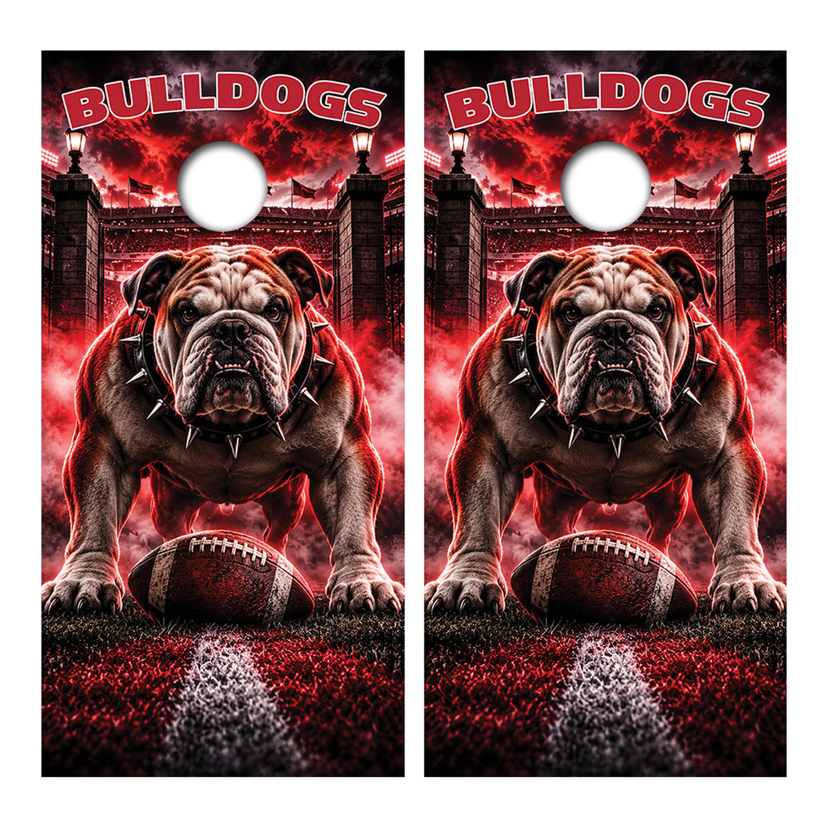 Georgia Bulldogs Football Cornhole Design - Corn5105 - Great Call Athletics