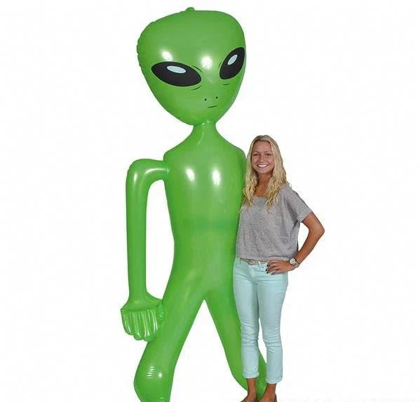 Giant 96"-100" Alien Inflatable, 8 Feet Blow Up Halloween Prop Gag Outdoor Decor