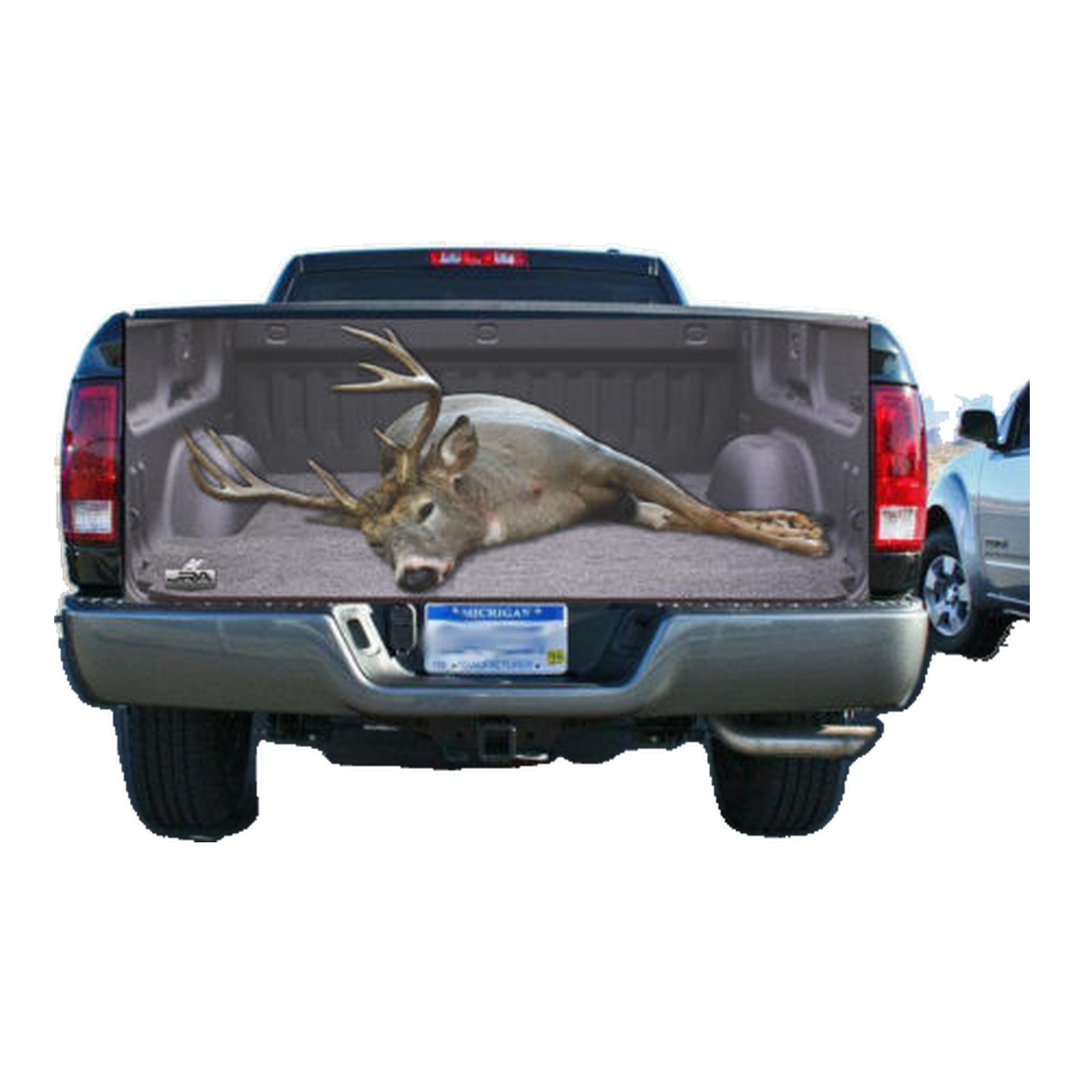 Giant White Tail Buck Truck Tailgate Wrap Vinyl Graphic Decal Sticker Wrap product photo