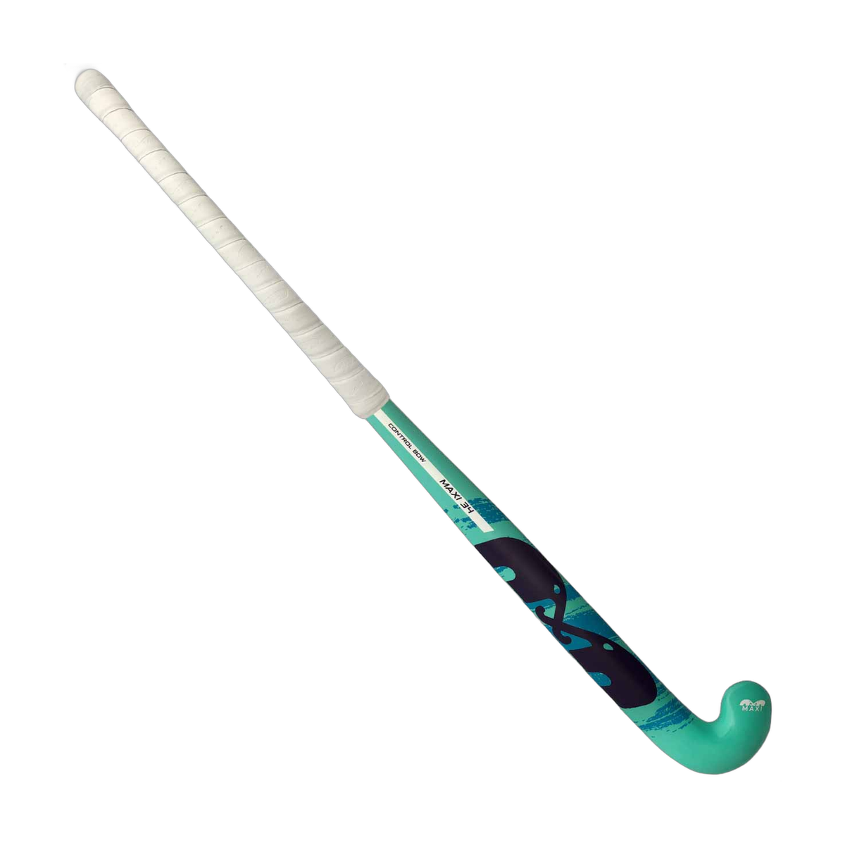 TK Maxi Wood field hockey stick with curved head design