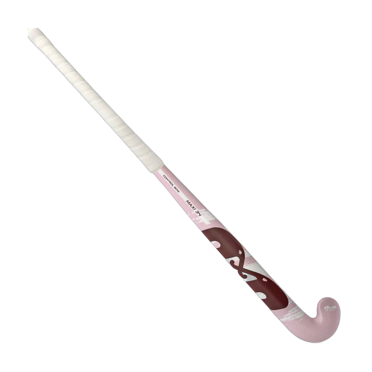 TK Maxi Wood field hockey stick with curved head design