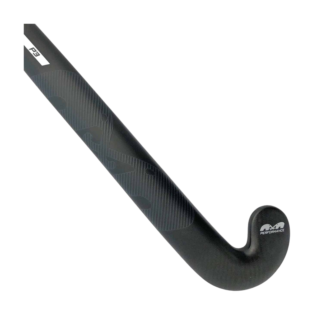 TK P3 Late Bow field hockey stick with curved head and textured surface