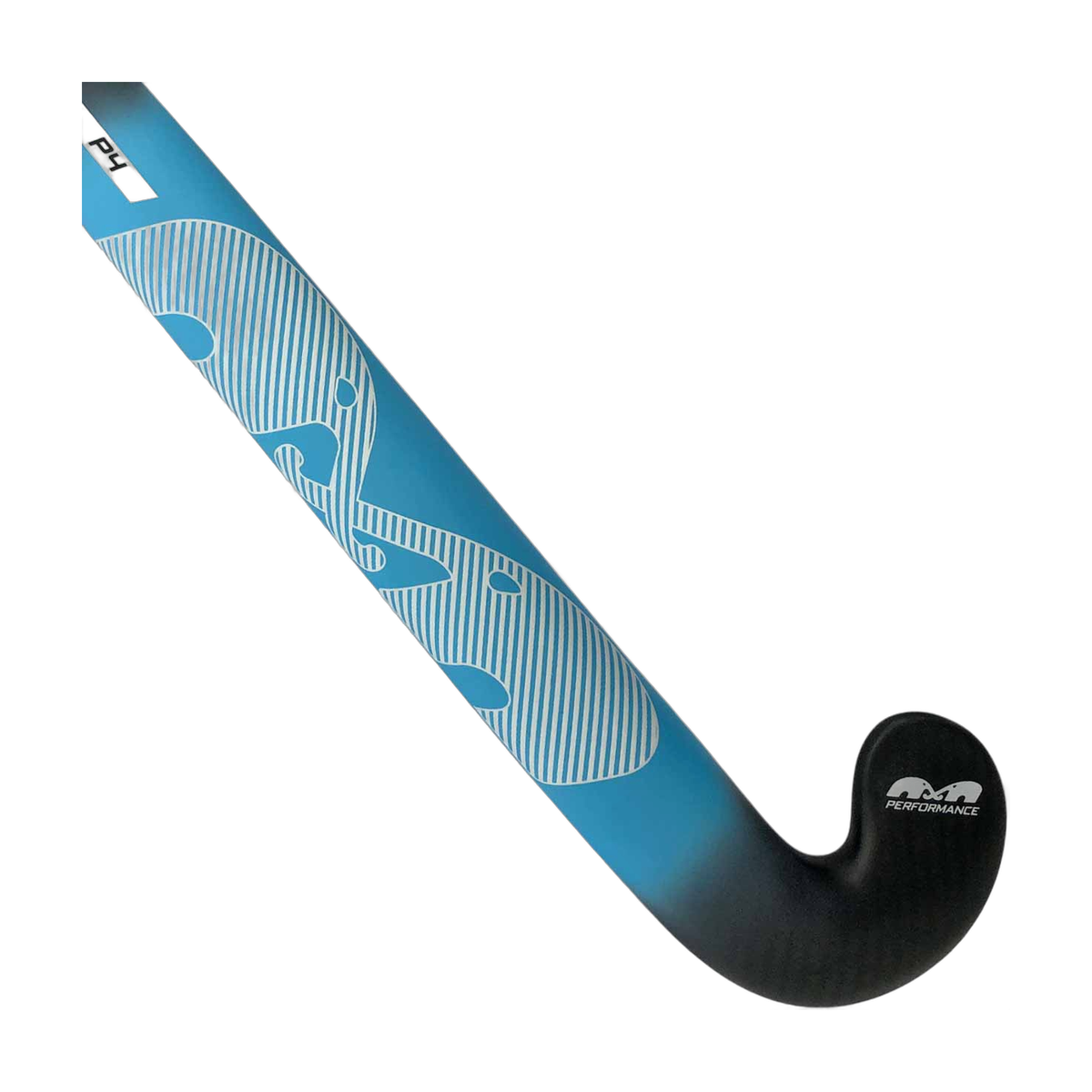 TK P4 Control Bow field hockey stick with curved head and textured grip area