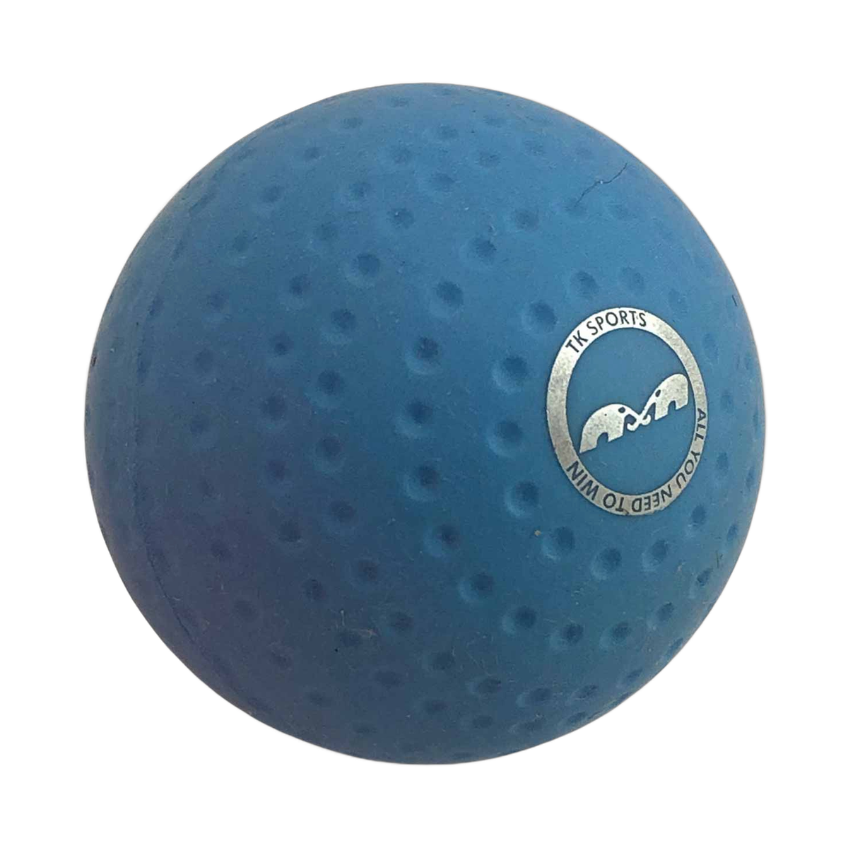 TK practice soft field hockey ball with dimpled surface and logo