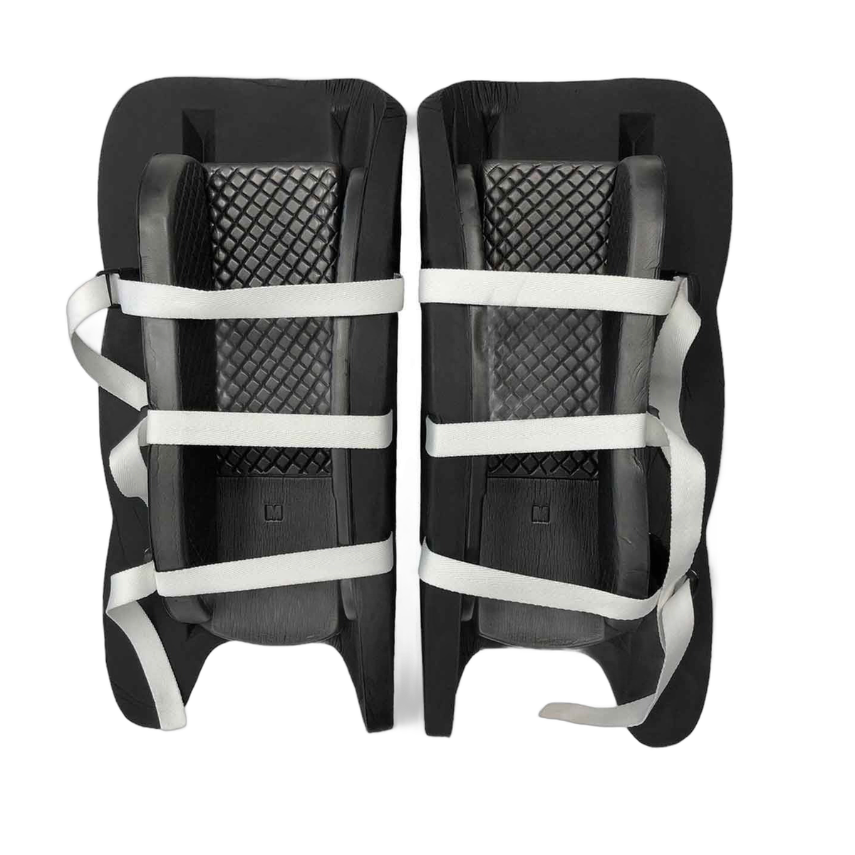 TK 2 goalkeeping legguards with lightweight foam construction and strap slots