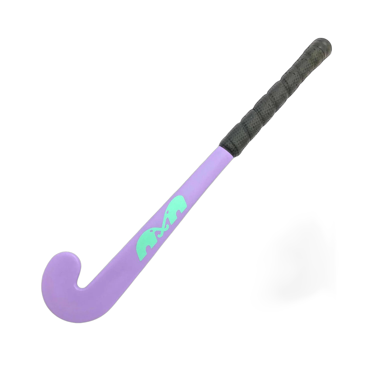 TK 18-inch mini field hockey stick with compact design and textured grip handle
