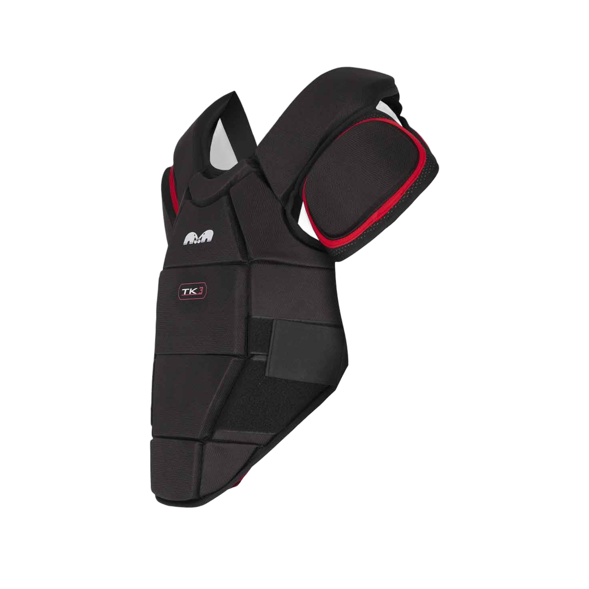 TK3 chest & shoulder guard designed for goalkeepers, featuring high-density segmented padding across the chest and shoulders, adjustable straps for a secure fit, and ergonomic construction for optimal protection, comfort, and mobility