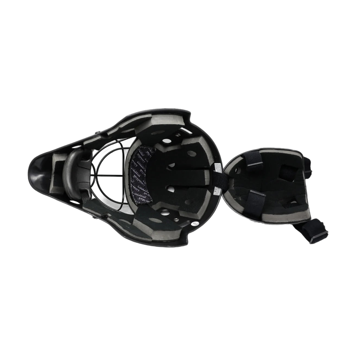 TK Performance field hockey goalkeeping helmet with full face cage, ventilated shell, and adjustable straps for secure protection