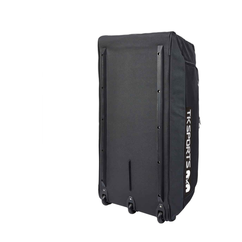 TK5 field hockey goalkeeping bag with large main compartment, multiple zip pockets, and carry handles for equipment storage