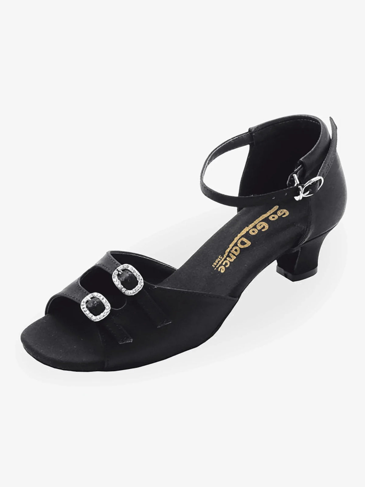 GOGO Rhinestone Buckle Ballroom Shoes