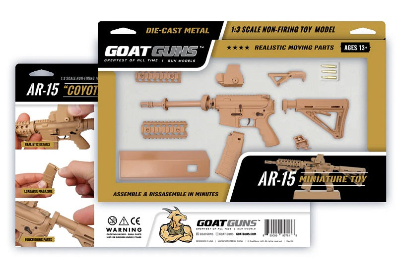 1/3 Scale Die Cast AR15 Model, Coyote - View 4
