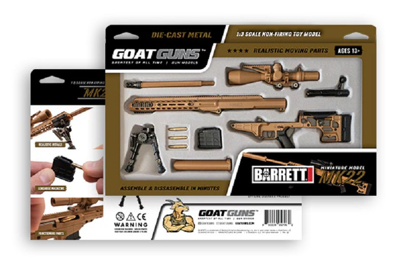 1/4 Scale Die Cast Barrett MK22 Model, Tan - View 5