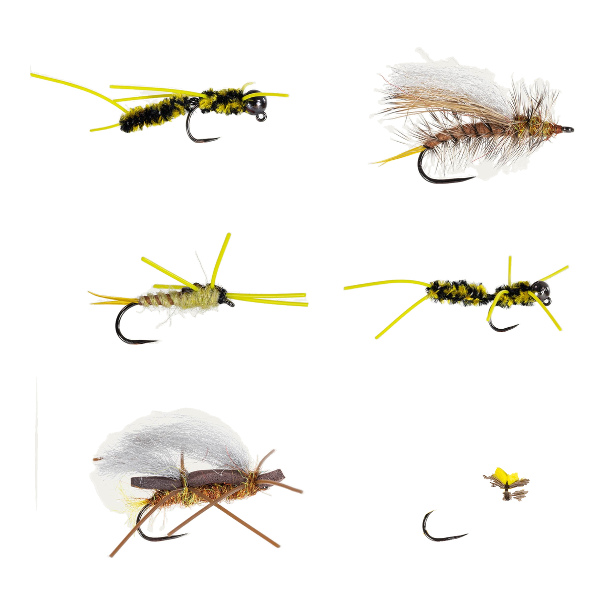 Golden Stonefly BugCycle Fly Assortment - 6pk, Barbless, Ahrex product photo