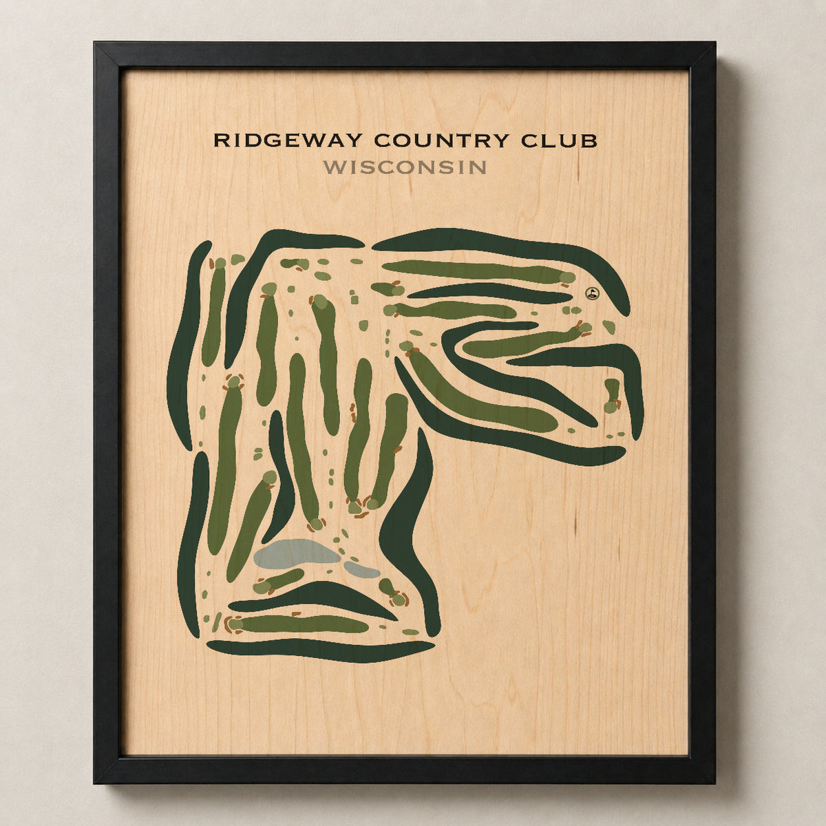 Ridgeway Country Club, Neenah, Wisconsin - Printed Golf Courses