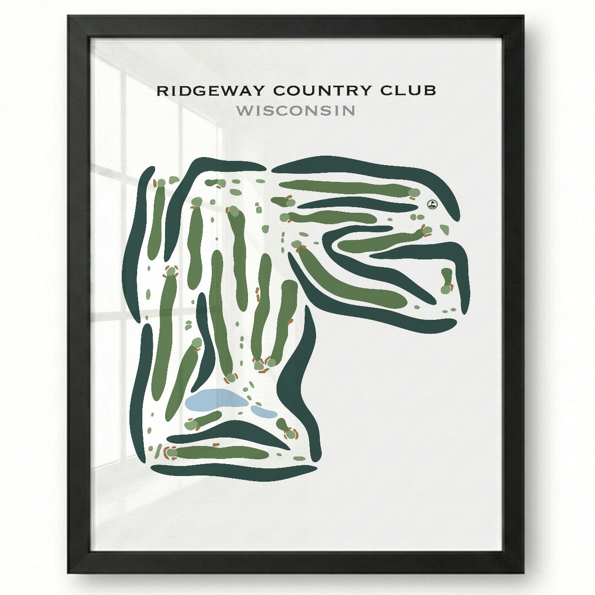 Ridgeway Country Club, Neenah, Wisconsin - Printed Golf Courses
