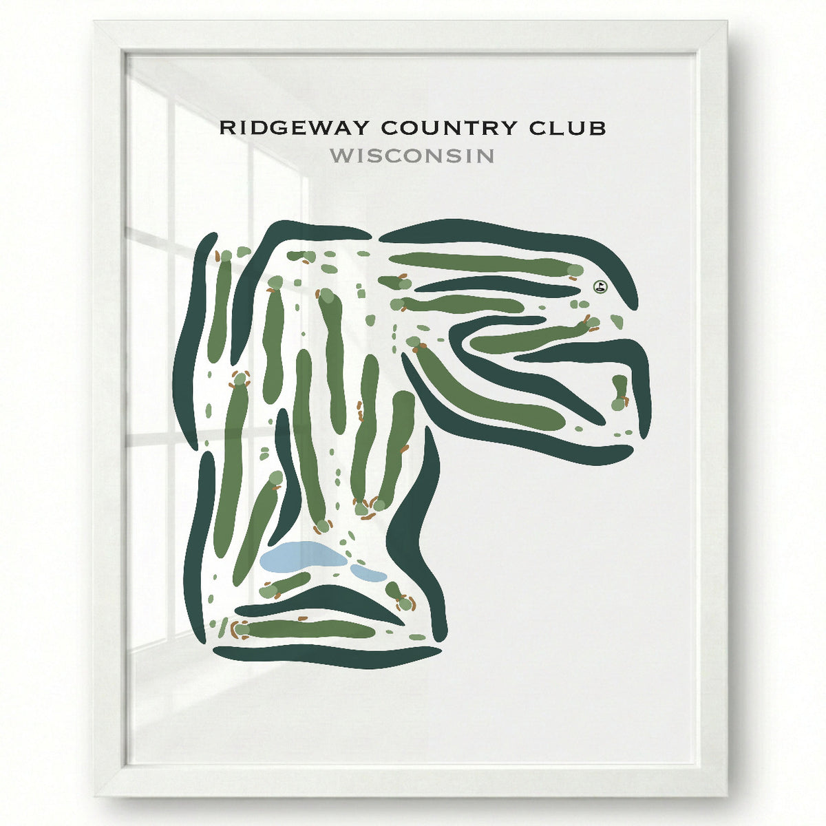 Ridgeway Country Club, Neenah, Wisconsin - Printed Golf Courses
