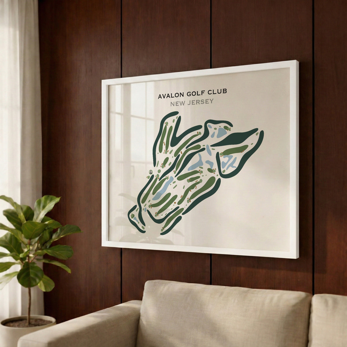 Avalon Golf Club, New Jersey - Printed Golf Courses