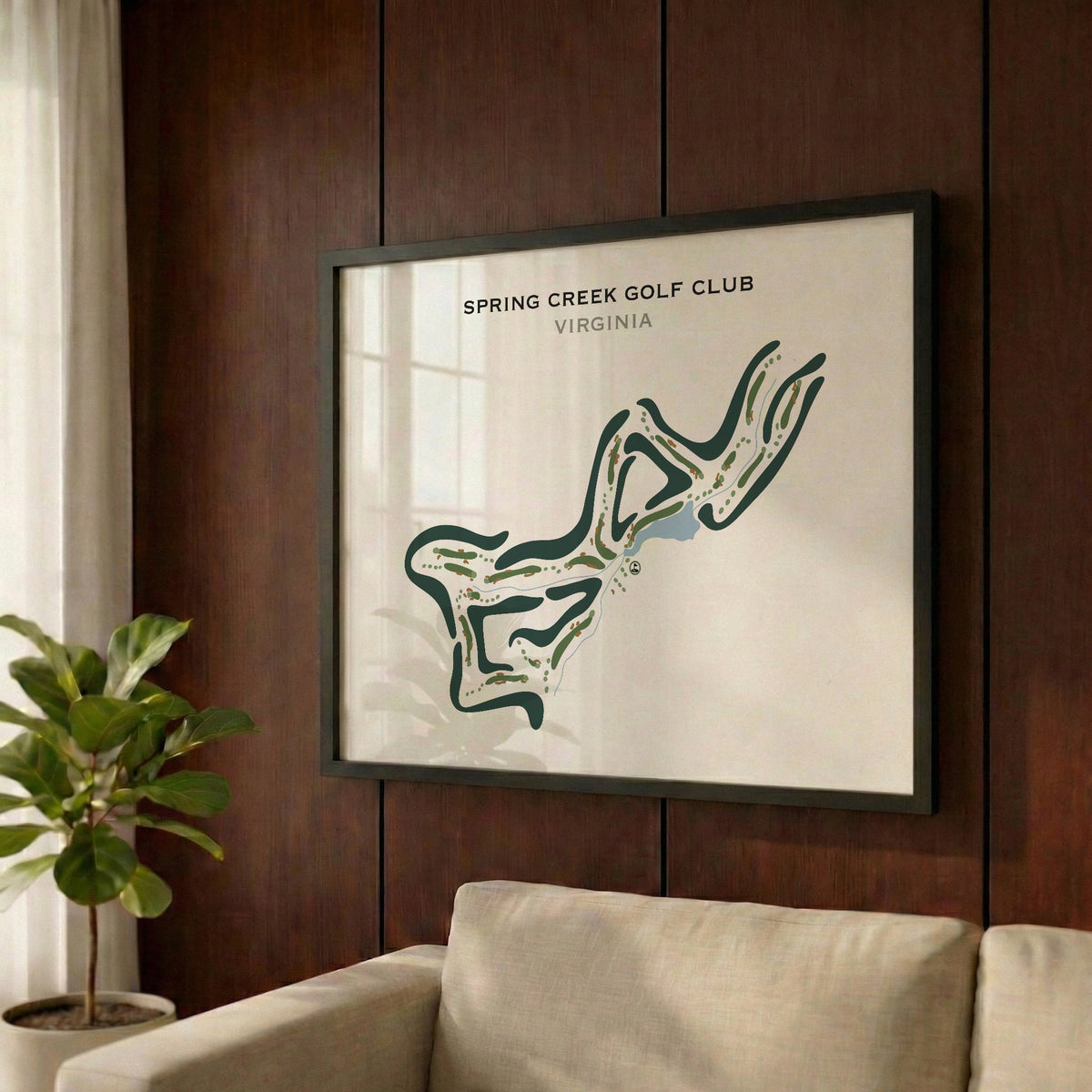 Spring Creek Golf Club, Virginia - Printed Golf Courses