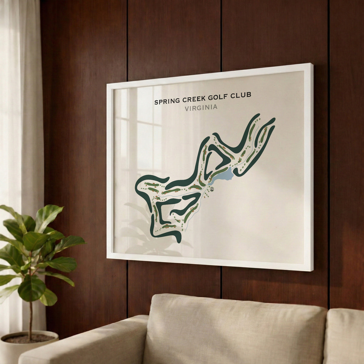 Spring Creek Golf Club, Virginia - Printed Golf Courses