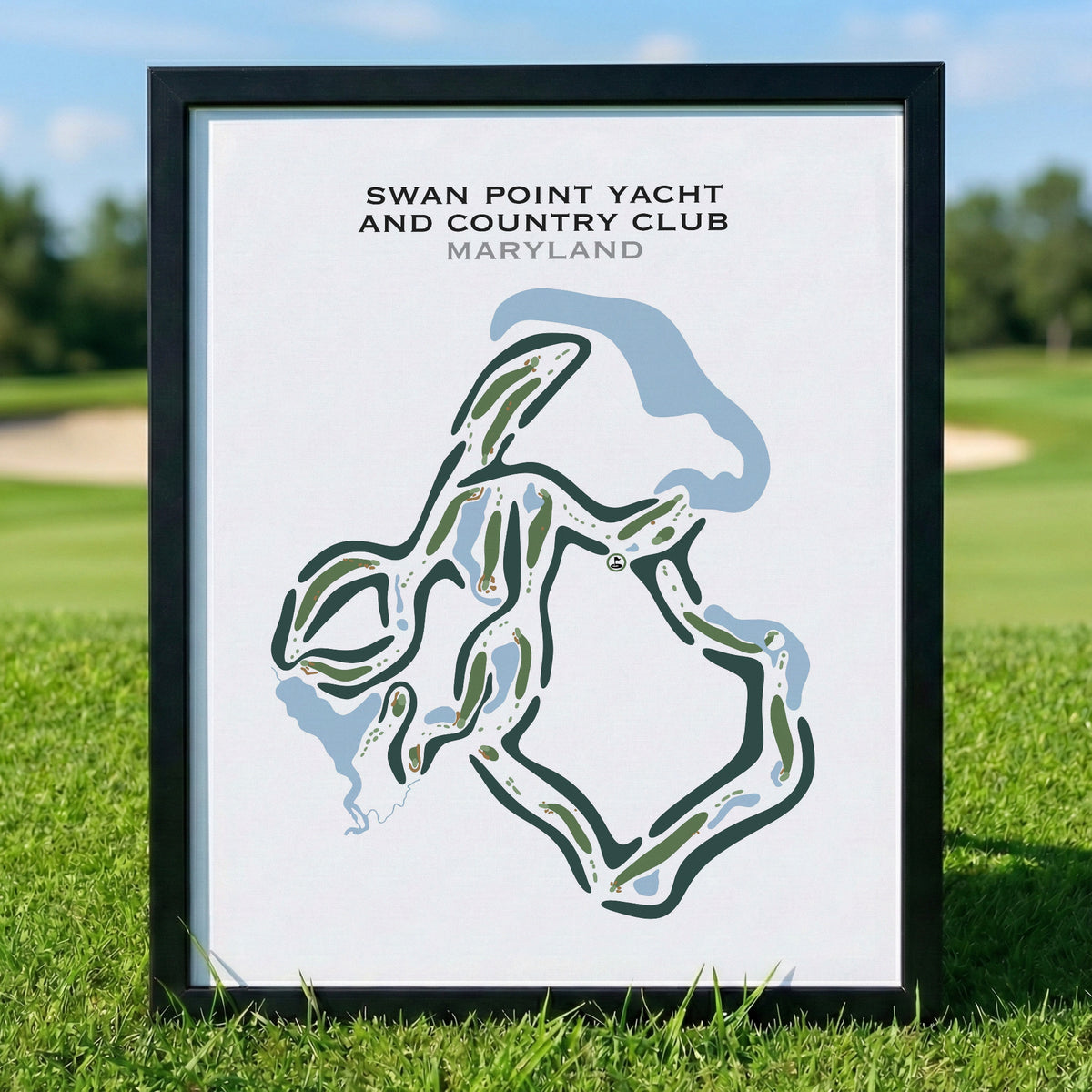 Swan Point Yacht & Country Club, Maryland - Printed Golf Courses
