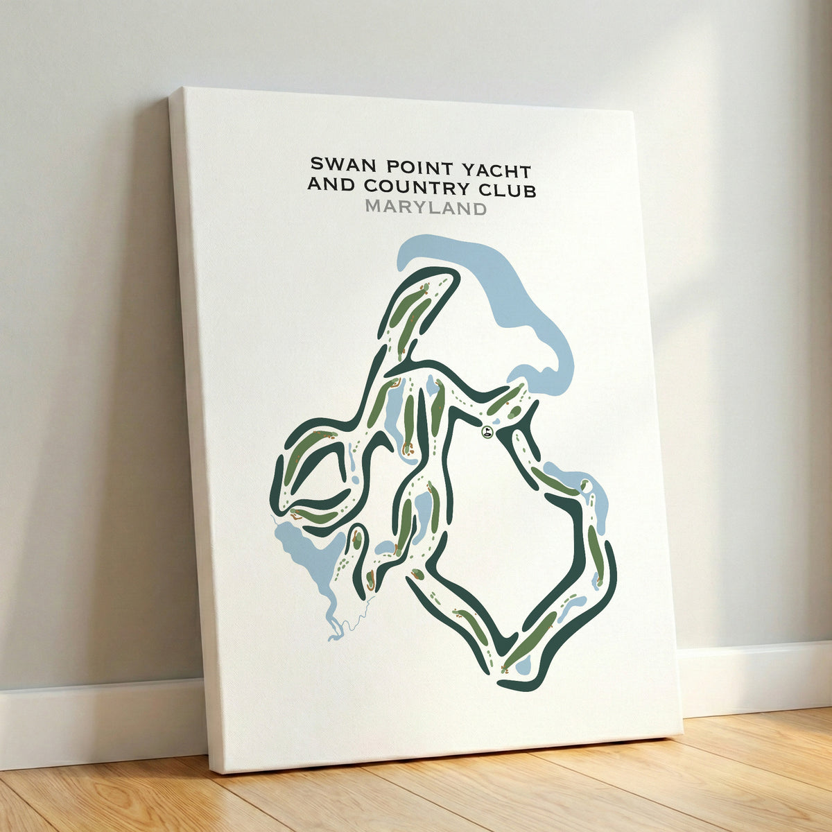 Swan Point Yacht & Country Club, Maryland - Printed Golf Courses