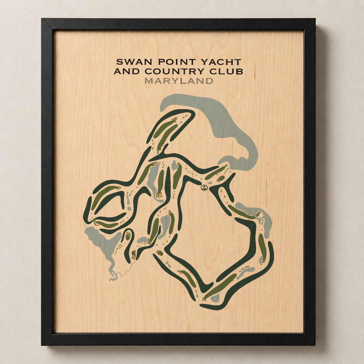 Swan Point Yacht & Country Club, Maryland - Printed Golf Courses