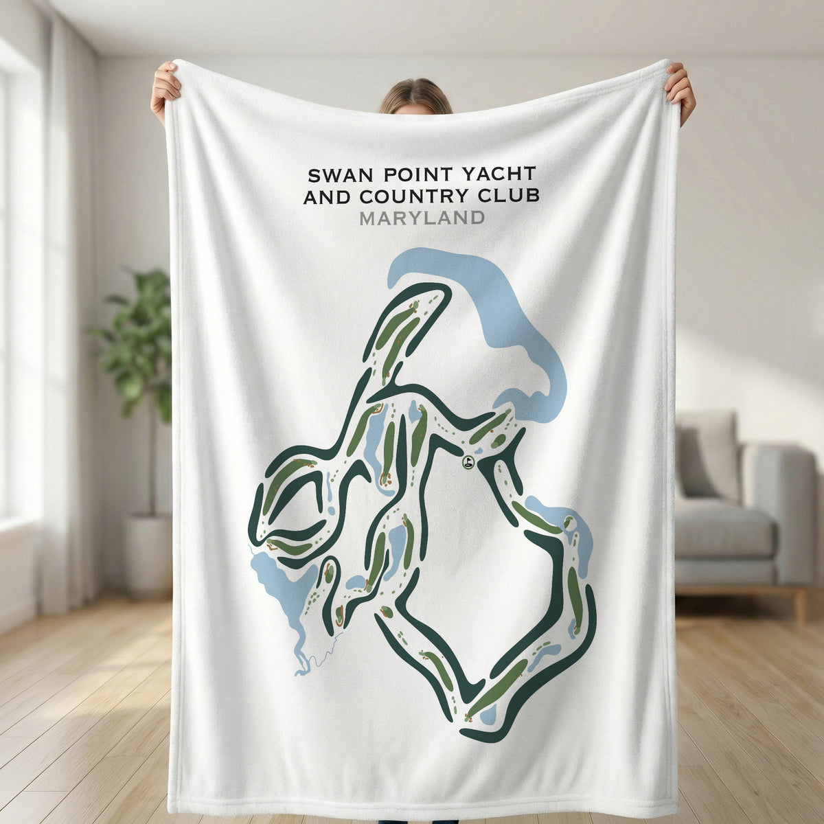 Swan Point Yacht & Country Club, Maryland - Printed Golf Courses