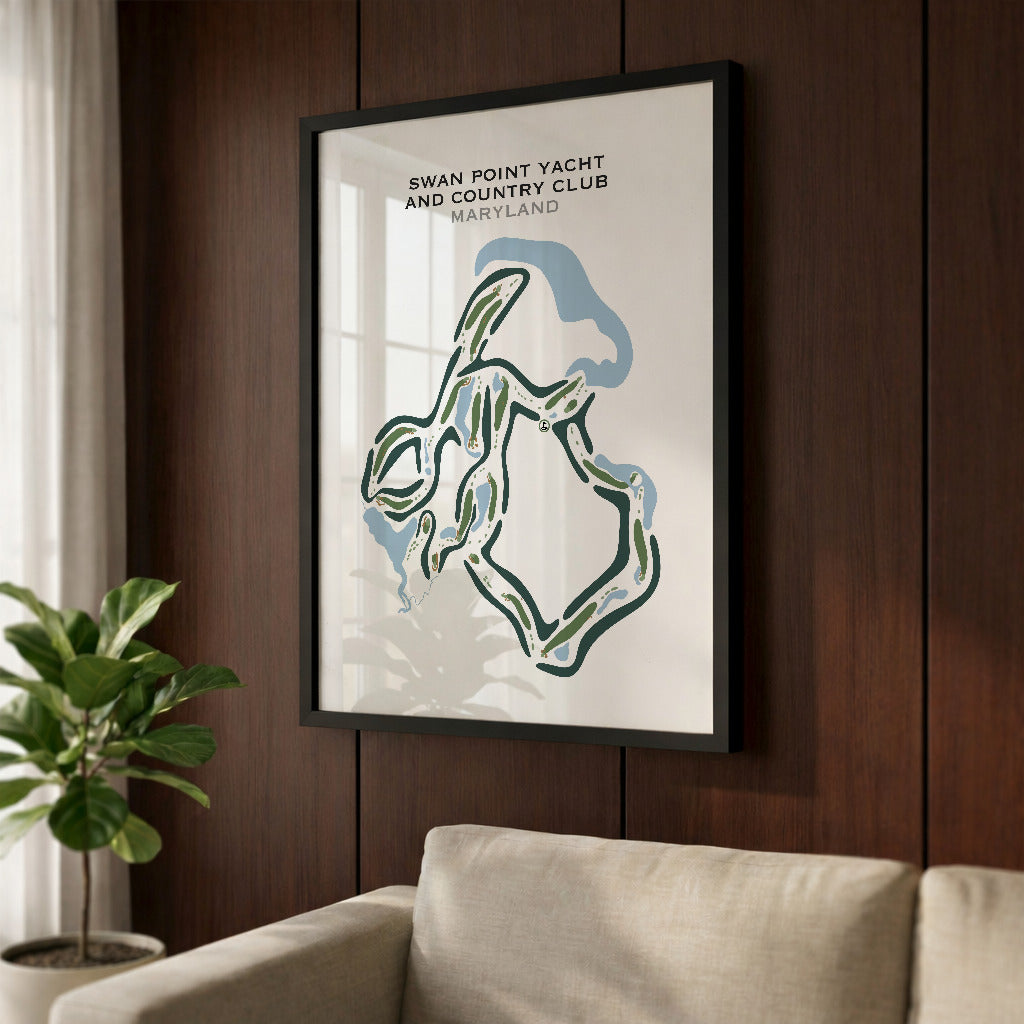 Swan Point Yacht & Country Club, Maryland - Printed Golf Courses