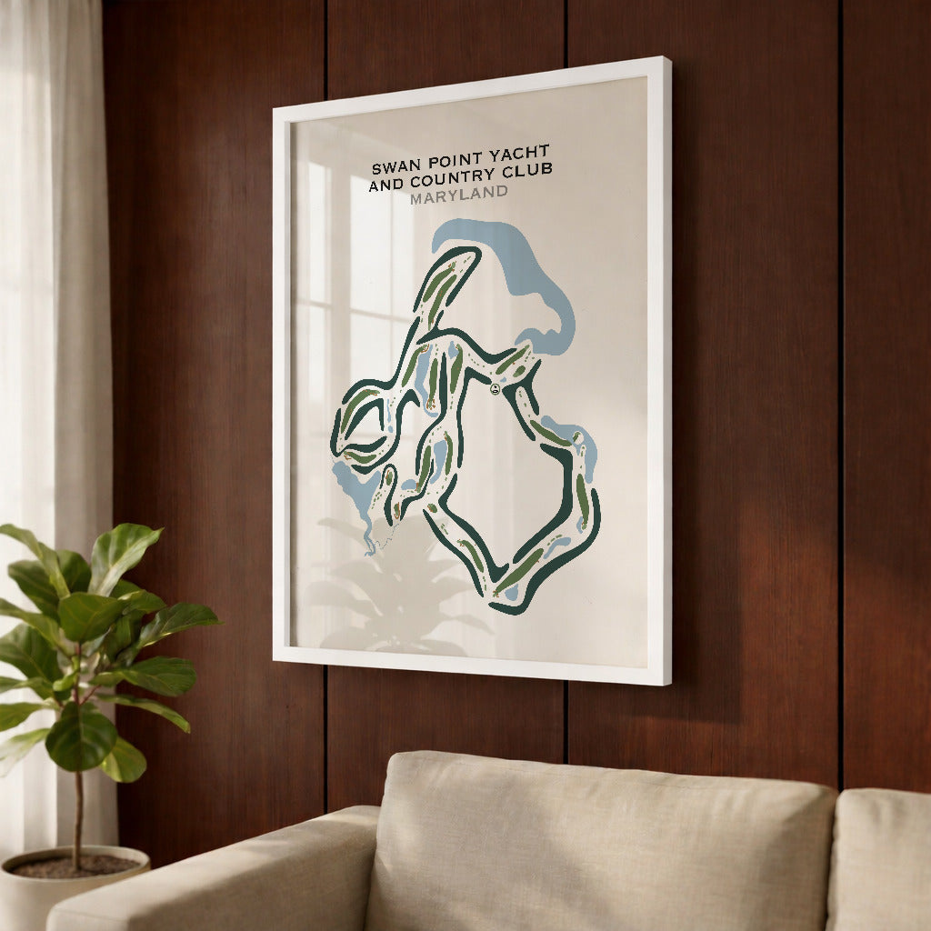 Swan Point Yacht & Country Club, Maryland - Printed Golf Courses