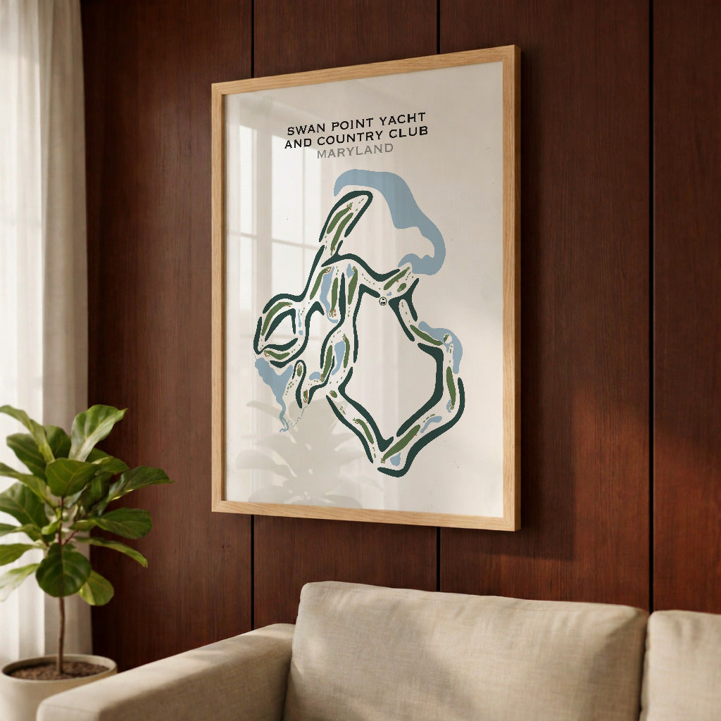 Swan Point Yacht & Country Club, Maryland - Printed Golf Courses