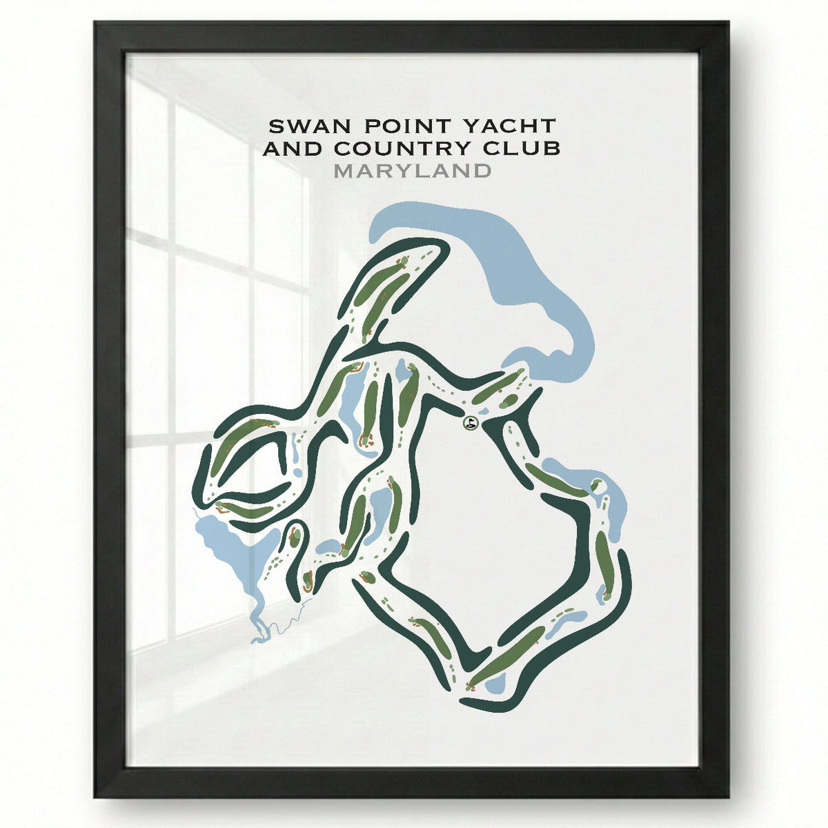 Swan Point Yacht & Country Club, Maryland - Printed Golf Courses