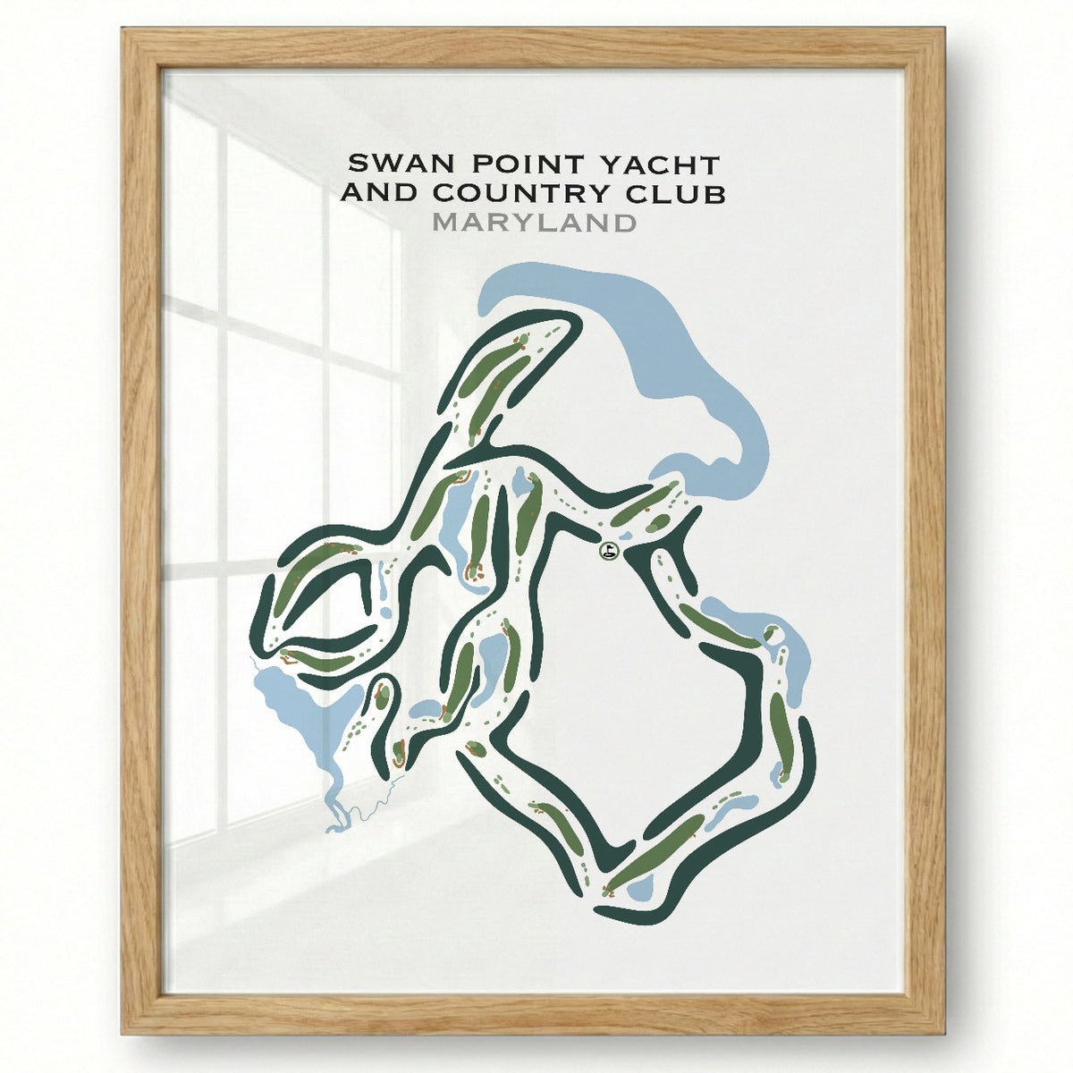 Swan Point Yacht & Country Club, Maryland - Printed Golf Courses