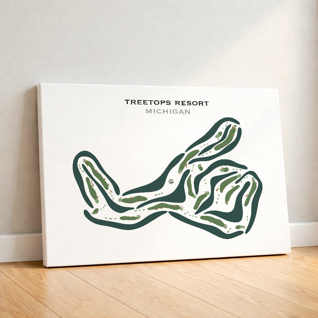 Treetops Resort, Michigan - Printed Golf Courses