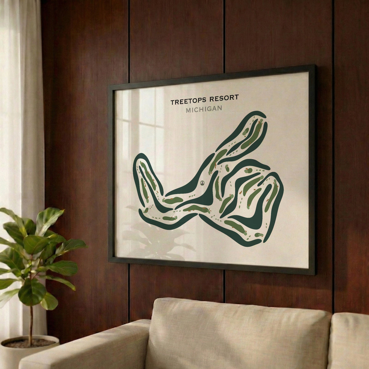 Treetops Resort, Michigan - Printed Golf Courses