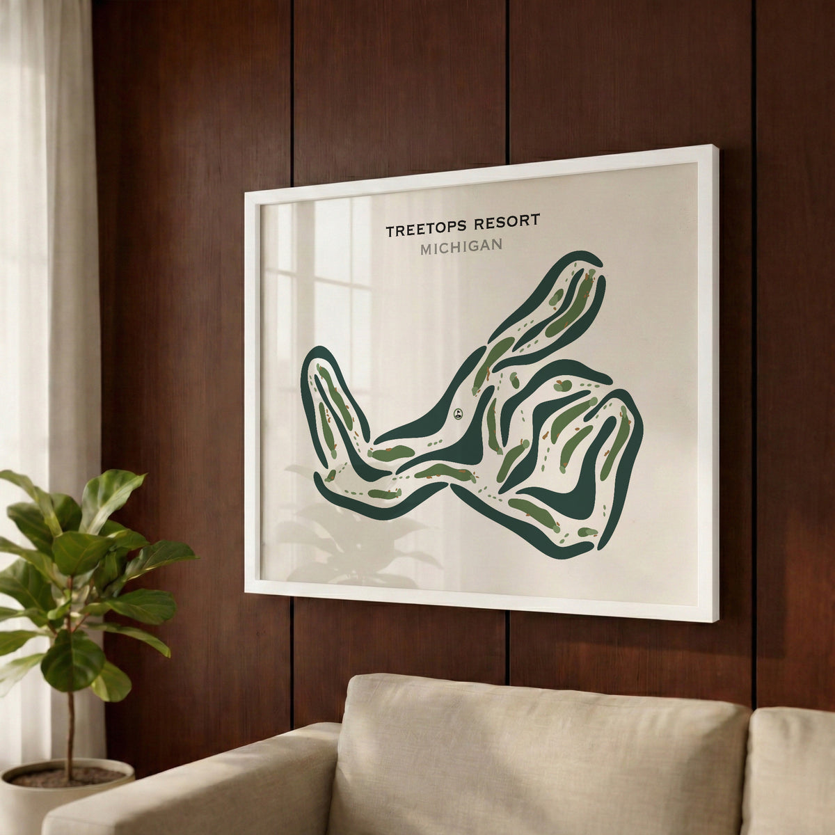 Treetops Resort, Michigan - Printed Golf Courses