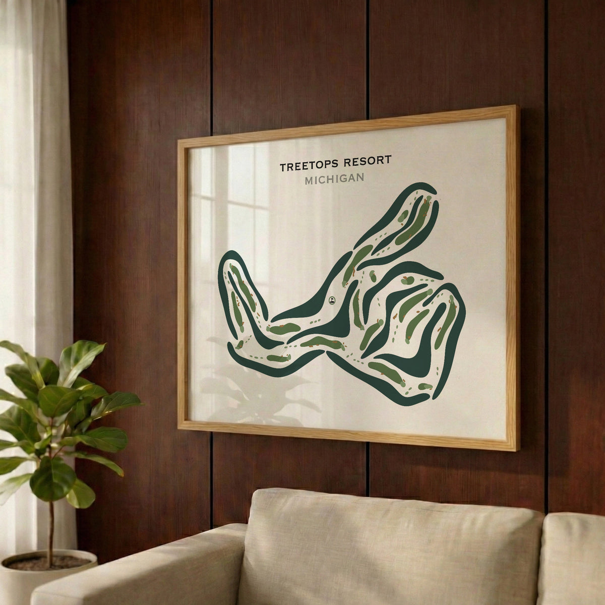 Treetops Resort, Michigan - Printed Golf Courses