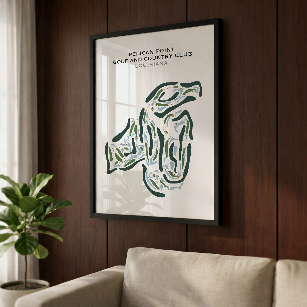 Pelican Point Golf & Country Club, Louisiana - Printed Golf Courses