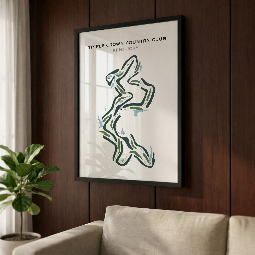 Triple Crown Country Club, Kentucky - Printed Golf Courses